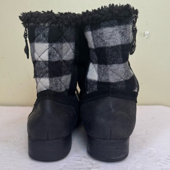 Pajar Waterproof Winter Boots Zipper Lace Up Rubber Soles Faux Fur Warm Snow 9.5 - Picture 8 of 16